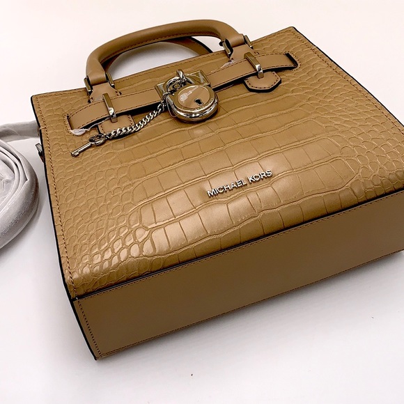 Michael Kors Hamilton Small
Satchel Crossbody Croc Embossed
CAMEL COLOR - Picture 7 of 16
